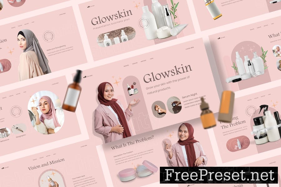 Glowskin Presentation Keynote Business Proposal XCWA9M2