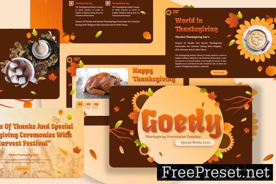 Goedy - Thanksgiving Googleslide Template L7UUFCJ