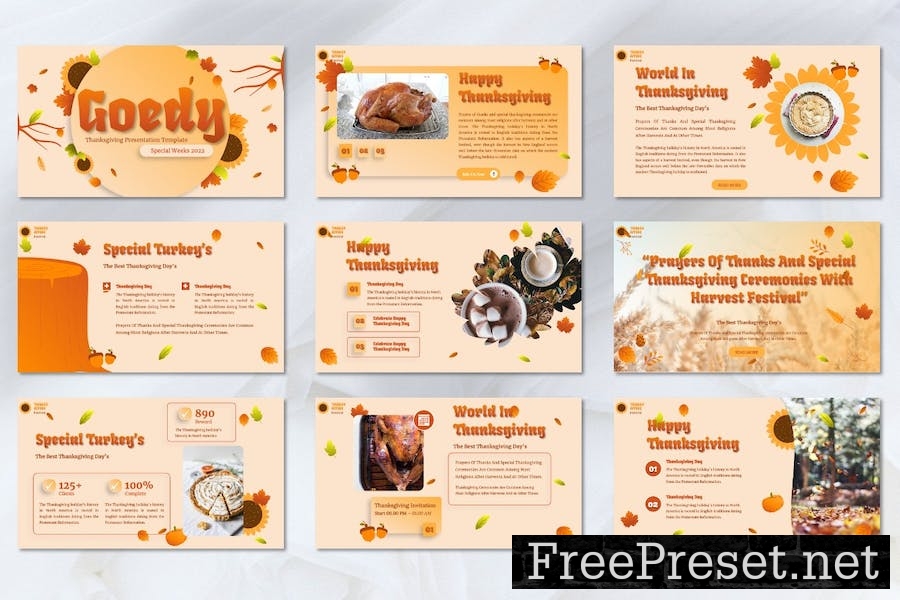 Goedy - Thanksgiving Googleslide Template L7UUFCJ