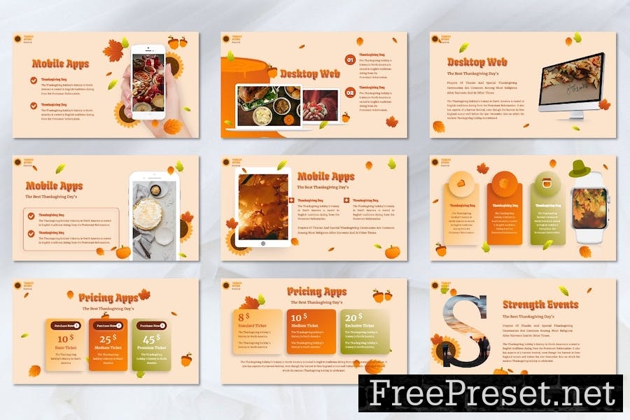 Goedy - Thanksgiving Powerpoint Template 3DBAD2R