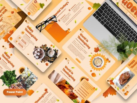 Goedy - Thanksgiving Powerpoint Template 3DBAD2R