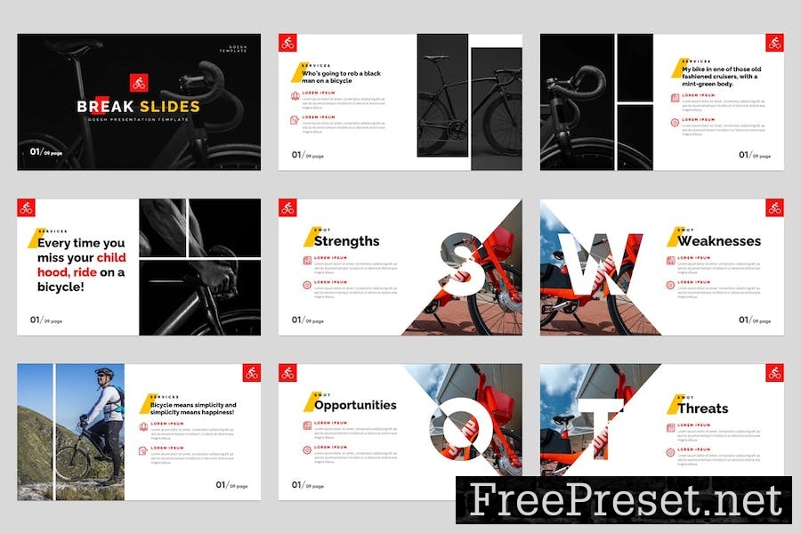 Goesh - Bicycle Sports Club Keynote Template 42U4GCU