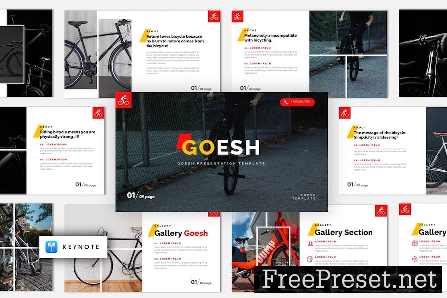 Goesh - Bicycle Sports Club Keynote Template 42U4GCU