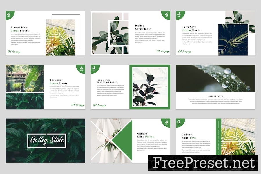 Gogreen - Plant & Minimalism Keynote Template NN5M78E