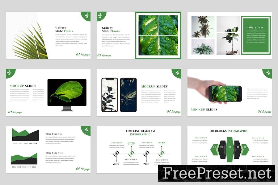 Gogreen - Plant & Minimalism Keynote Template NN5M78E