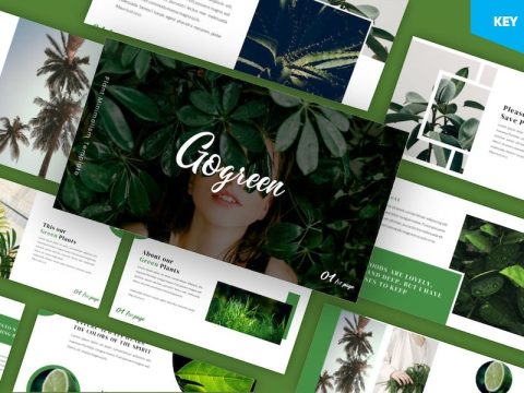 Gogreen - Plant & Minimalism Keynote Template NN5M78E