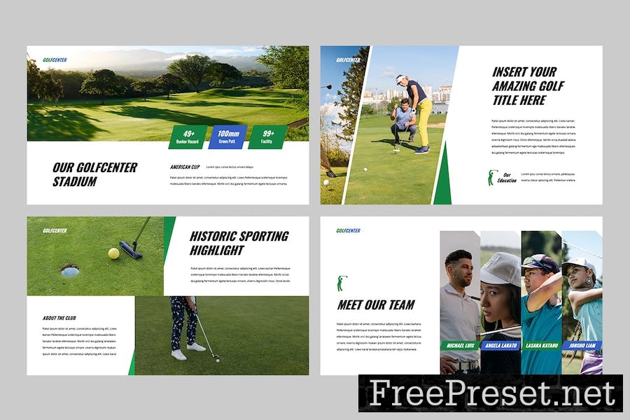 GOLFCENTER - Golf Keynote Template ZNRYCYR