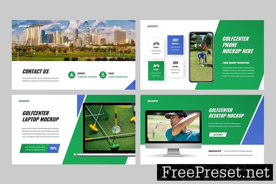 GOLFCENTER - Golf Keynote Template ZNRYCYR