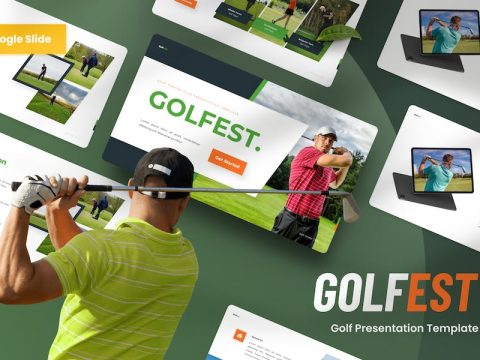 Golfest - Golf Club Google Slides Template ATCH8XR