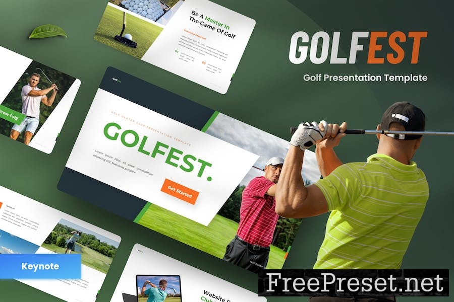 Golfest - Golf Club Keynote Template 7FN9MBN