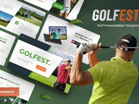 Golfest - Golf Club Powerpoint Template 5EJDB7X