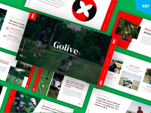 Golive - Golf Clubs Keynote Template EDXT2KZ