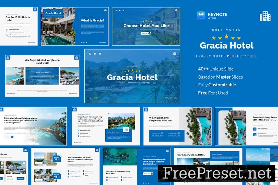 Gracia - Luxury Hotel Keynote Template A5NSSNZ