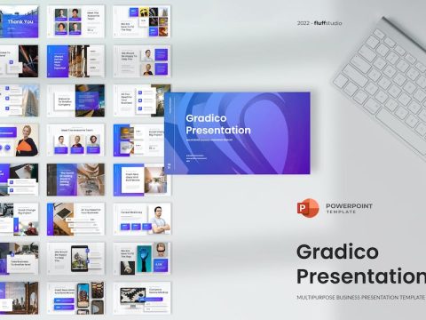 Gradico - Business PowerPoint Template ER5V6XF