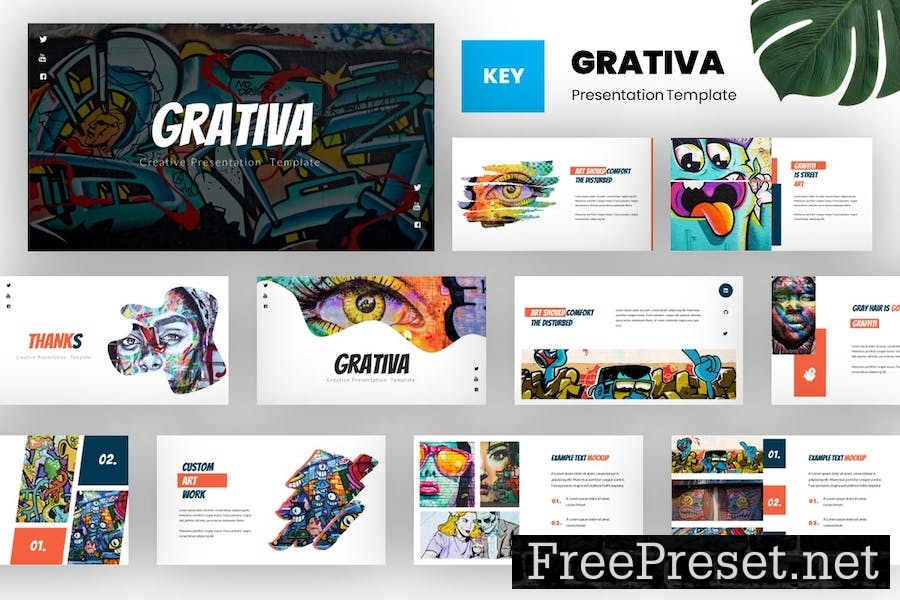 Grativa - Creative Keynote Template 7XX5ADS