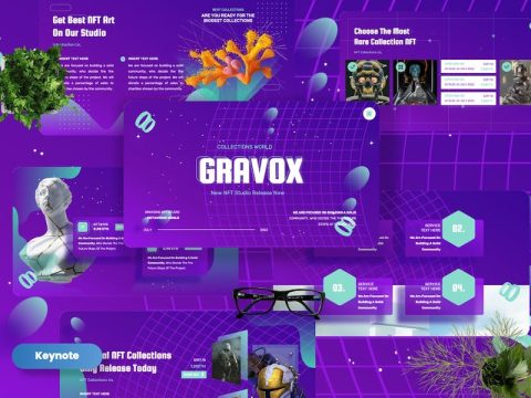 Gravox - NFT Studio Keynote Templates 2HVXUWM