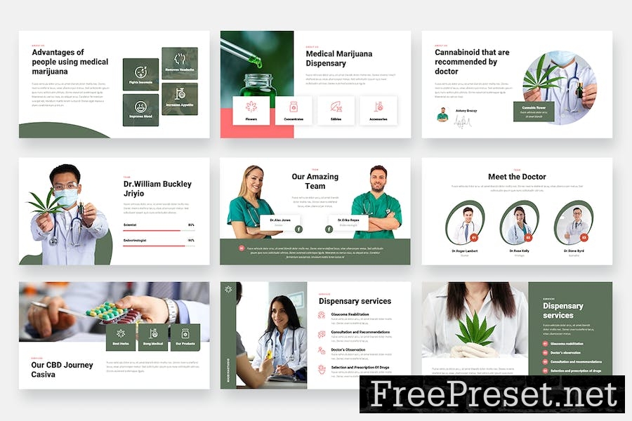 Green Casiva - Medical Marijuana Keynote Template 6BHD6PC