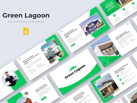 Green Lagoon - Real Estate Google Slide Template 4UTRY5P