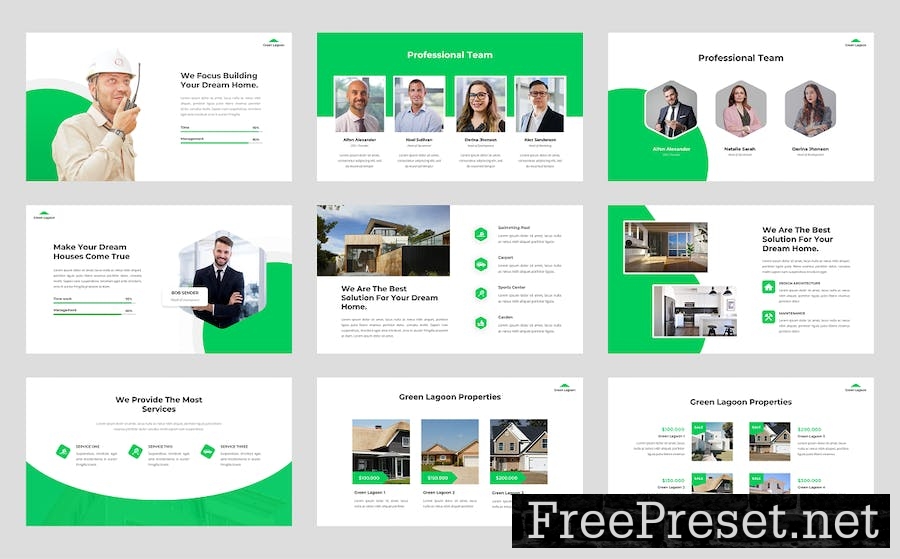 Green Lagoon - Real Estate Keynote Template VRJ4LR8