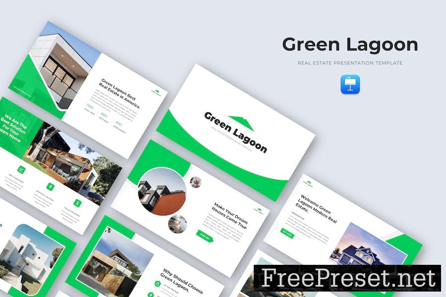 Green Lagoon - Real Estate Keynote Template VRJ4LR8