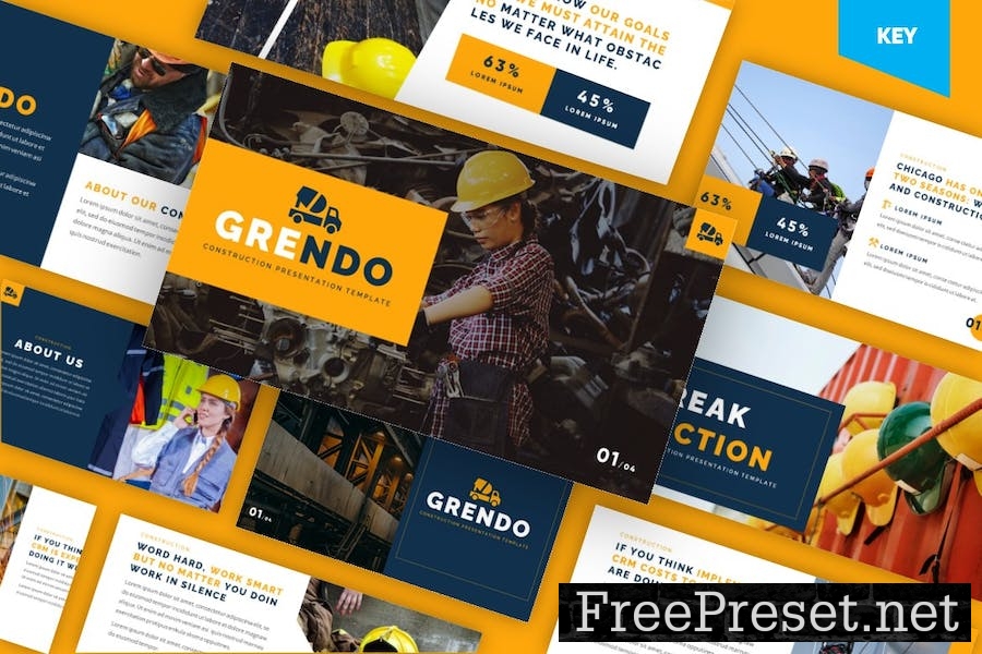 Grendo - Construction Keynote Template GRWKP5A