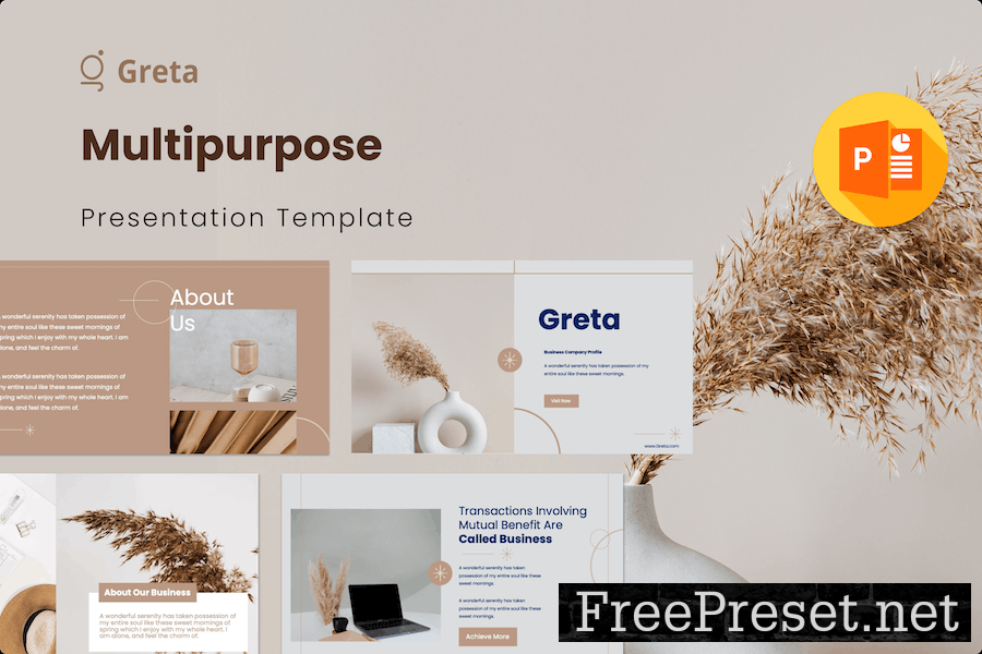 Greta – Multipurpose Presentation Template J22YSY6