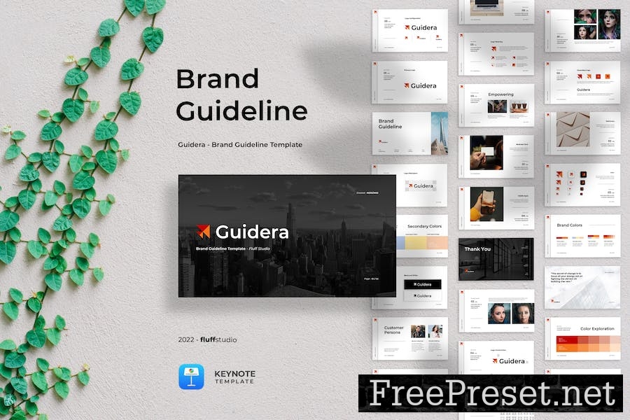 Guidera - Brand Guideline Keynote Template PDZYQVG