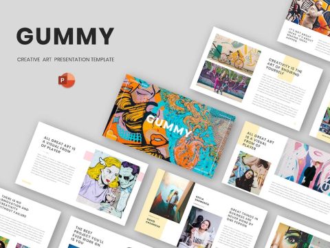 Gummy - Creative Art PowerPoint Template