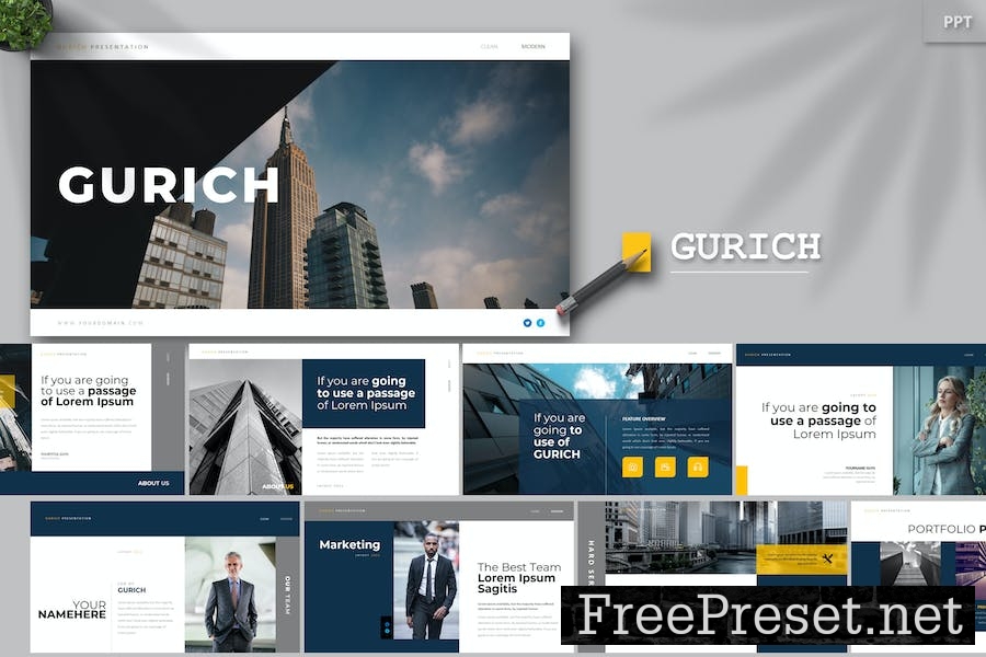 Gurich - Powerpoint Template CHT2HV3