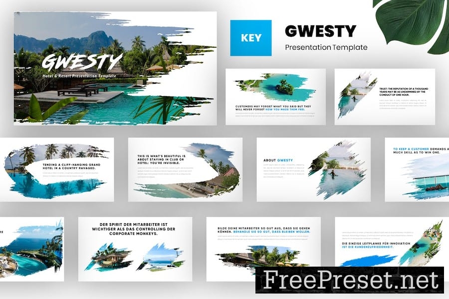 Gwesty - Hotel and Resort Keynote Template 9YVR8RE