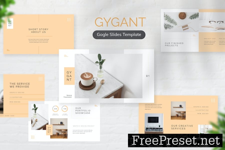 Gygant Minimal Google Slides S8AB77K