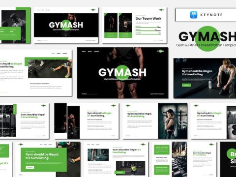 GYMASH - Gym & Fitness Keynote Template 6W4W6BH