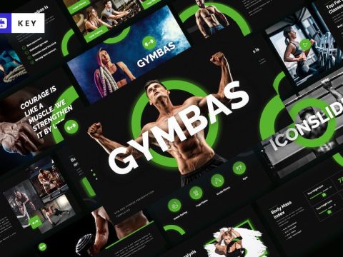 GYMBAS - GYM & Fitness Keynote Template QVFTJ7B