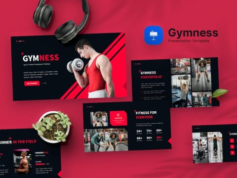 Gymness - Gym & Fitness Keynote Template 9QYPJCS