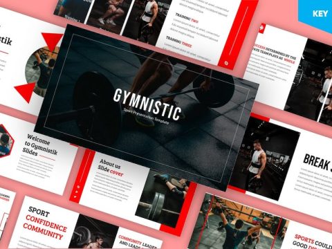 Gymnistik - Gym & Fitness Keynote Template 9PM3T27