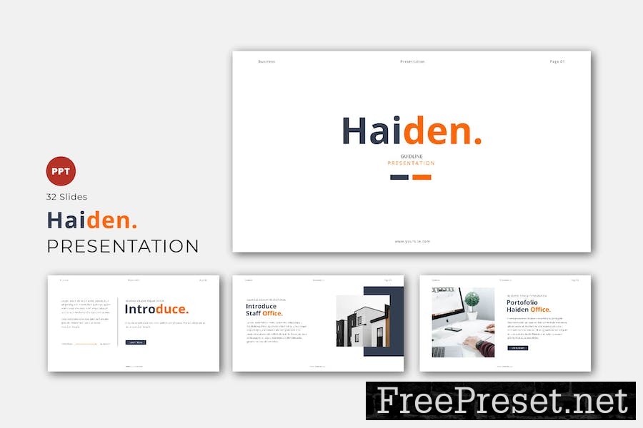 Haiden Business Powerpoint Presentation Template 5BE44CZ