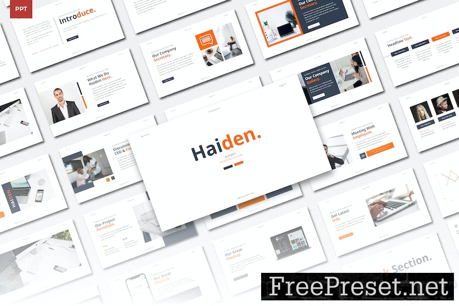 Haiden Business Powerpoint Presentation Template 5BE44CZ