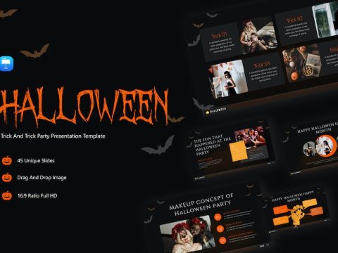 Halloween Creative Spooky Keynote Template YY77P7P