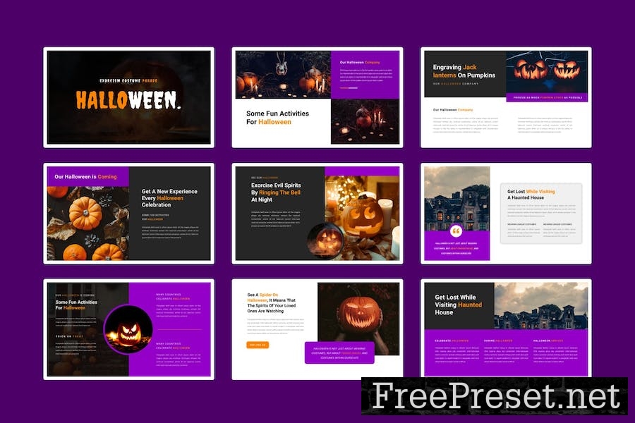 Halloween – Creative Presentation Google Slide NZAKP6X