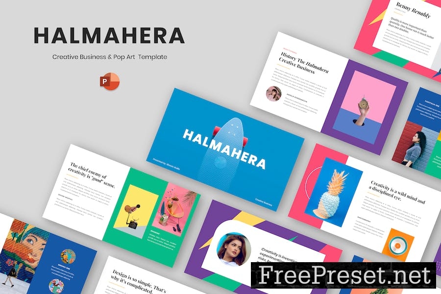 Halmahera - Creative & Pop Art Powerpoint TYDYVBK