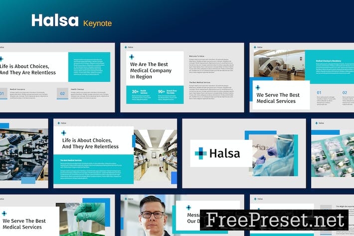 Halsa - Medical Template Keynote BB3G2TZ