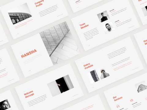 Hansha - Minimal Google Slides Template CEP8C5H