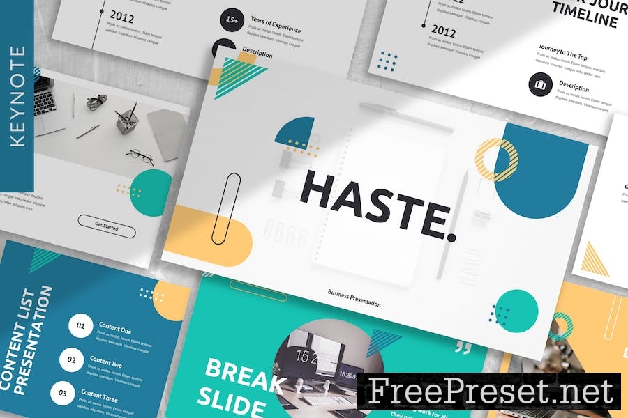 Haste - Business Keynote Template FGAM3BT