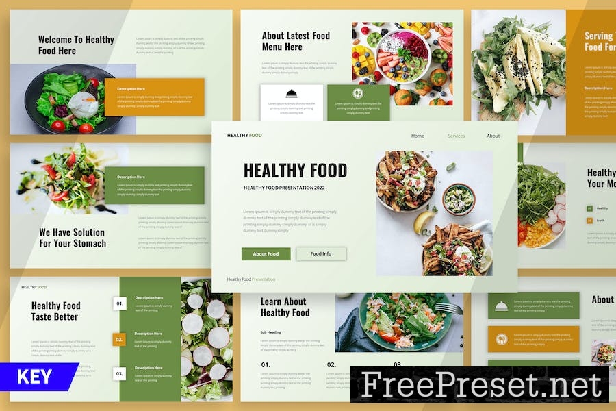 Healthy Food - Keynote Template YEMDJW2