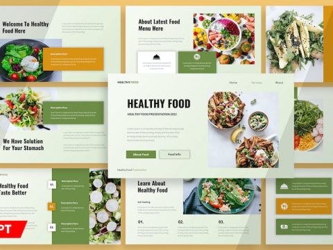 Healthy Food - Presentation Powerpoint Template 9MGPRQ8