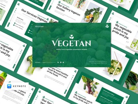 Healthy Food & Vegetables Keynote Template R6S932R