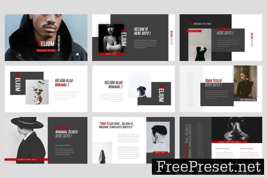 Helium Powerpoint Template ZAHGL5V