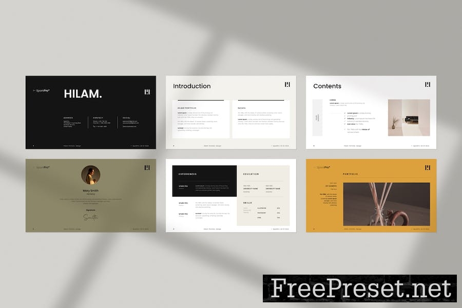 Hilam Portfolio Template 8MTNXEJ