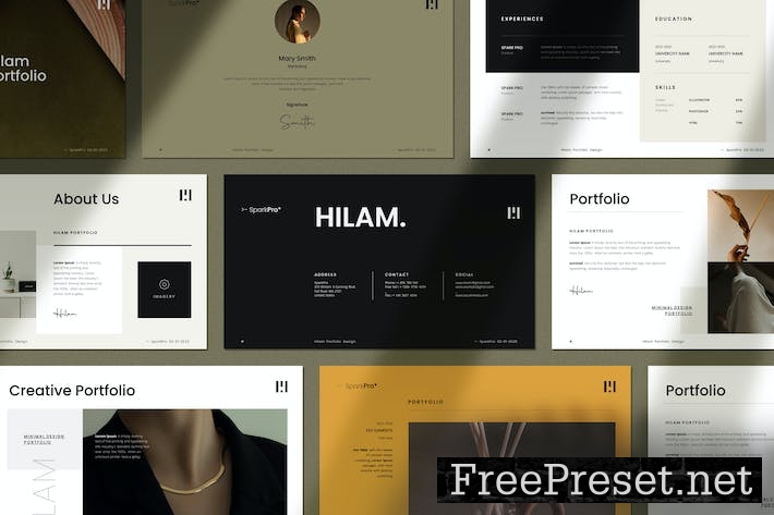 Hilam Portfolio Template 8MTNXEJ