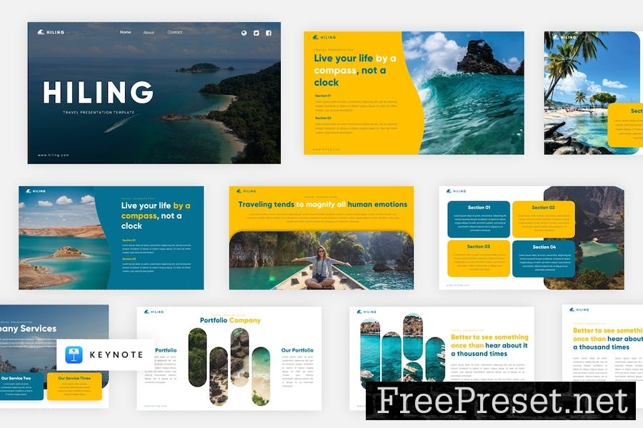 Hiling - Travel Agency Keynote Template 9BMXAEM